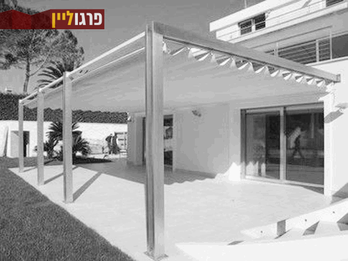 פרגולה חשמלית אלומיניום ובד פרגולה חשמלית מתכווננת